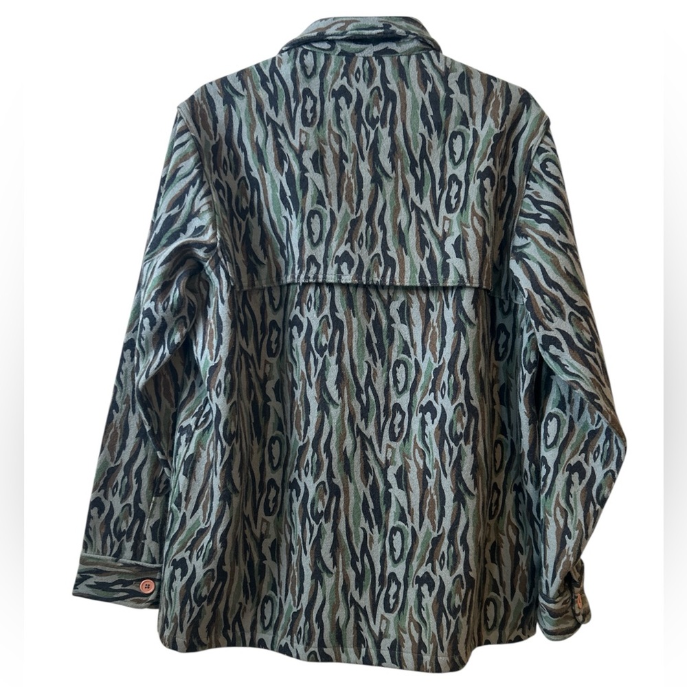 Vintage 100% Wool Woolrich Button Down Shirt Jacket Made in USA Men’s Medium - Picture 4 of 8